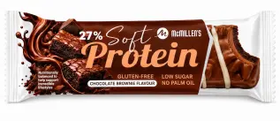 McMillens Soft Protein Bar Chocolate Brownie 42,9g &ndash; Coopers Candy