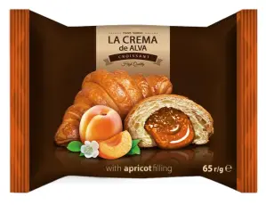 La Crema de Alva Croissant Aprikosfyllning 65g &ndash; Coopers Candy