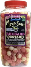 Barnetts Mega Sour Rhubarb & Custard 3kg &ndash; Coopers Candy