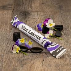 Franssons Polkagris Viol Lakrits 50g – Coopers Candy