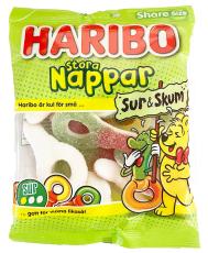 Haribo Stora Nappar Sur & Skum 150g – Coopers Candy