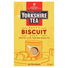 Yorkshire Tea Biscuit Brew Tea Bags 40st – Coopers Candy
