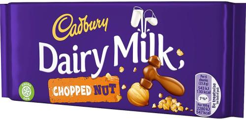 Cadbury Dairy Milk Chopped Nut 95g – Coopers Candy
