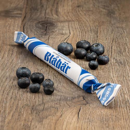 Franssons Polkagris Blåbär 50g – Coopers Candy