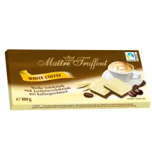 Maitre Truffout White Coffee Chocolate 100g &ndash; Coopers Candy