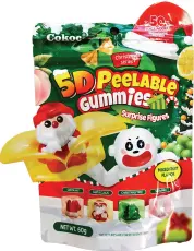 Cokoc 5D Peelable Gummies Mixed Fruit Christmas 60g – Coopers Candy