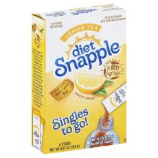 Diet Snapple On-The-Go Drink Mix Lemon Tea 21g – Coopers Candy