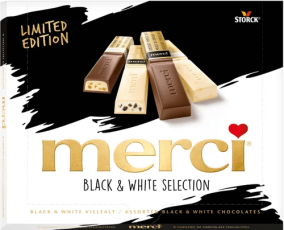 Merci Black & White - Limited Edition 240g – Coopers Candy