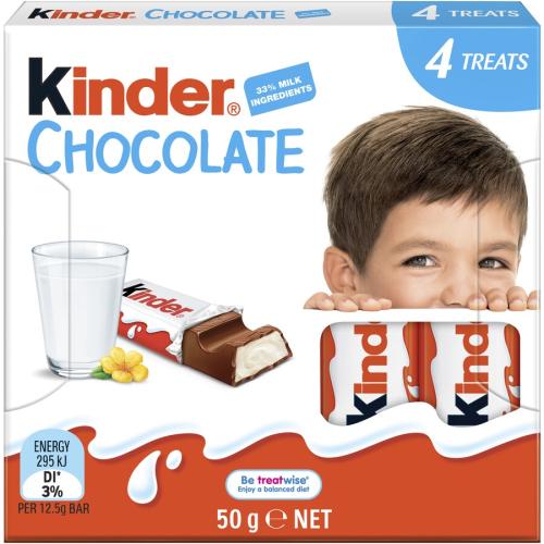 Kinder Chocolate 4p 50g – Coopers Candy