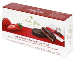 Anthon Berg Jordgubbar I Mousserande Vin 220g – Coopers Candy