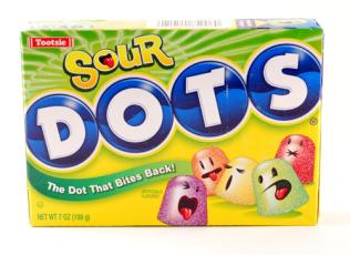 Tootsie Dots Sour Box 170g – Coopers Candy
