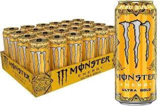 Monster Energy Ultra Gold 50cl x 24st (helt flak) – Coopers Candy