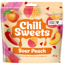 Sweet Story Chili Sweets Sour Peach 85g – Coopers Candy