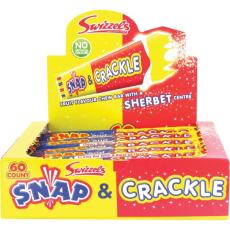Swizzels Snap & Crackle Fruit 18g x 60st (hel låda) – Coopers Candy