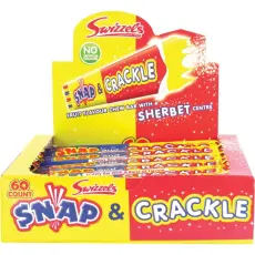 Swizzels Snap & Crackle Fruit 18g x 60st (hel l&aring;da) &ndash; Coopers Candy
