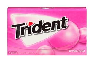 Trident Bubblegum 31g – Coopers Candy