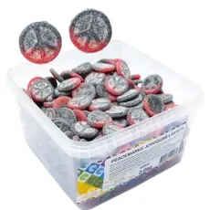 Peacem&auml;rke Jordgubb Lakrits 2kg &ndash; Coopers Candy