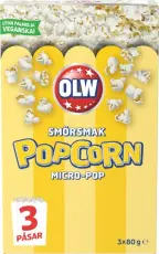OLW Micropop Smörsmak 240g – Coopers Candy