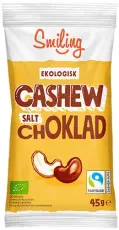 Smiling Cashew Salt Choklad EKO 45g &ndash; Coopers Candy