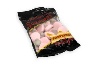 Franssons Hallon Lakritssvampar 80g – Coopers Candy