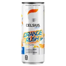 Celsius Orange Rush 355ml – Coopers Candy