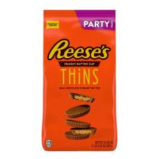 Reeses Peanut Butter Cups Thins Milk Chocolate 682g – Coopers Candy