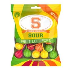 S-Märke Klubbor Sura Påse 130g – Coopers Candy