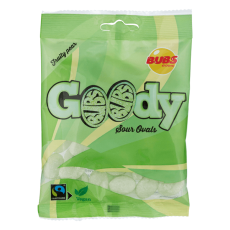Bubs Goody Fruity Pear Sour Ovals 90g – Coopers Candy