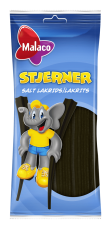 Malaco Stjerner Saltlakrits 92g – Coopers Candy