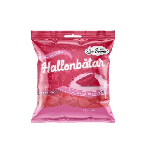 Aroma Hallonbåtar 80g – Coopers Candy