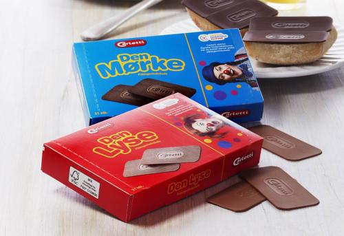 Carletti Påläggschoklad Ljus 73,5g – Coopers Candy