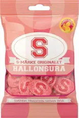 S-M&auml;rke Hallonsura 80g &ndash; Coopers Candy