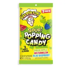 Warheads Sour Popping Candy 3-Pack 21g – Coopers Candy