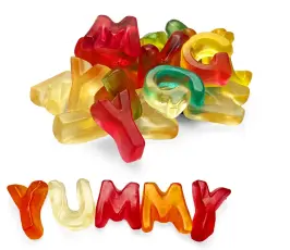 7-Stick Jellies Sweet Letters 1kg &ndash; Coopers Candy