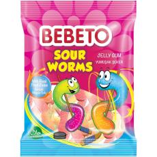 Bebeto Sour Worms 80g – Coopers Candy