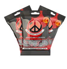Peacem&auml;rke Jordgubb/Lakrits 80g x 3st &ndash; Coopers Candy
