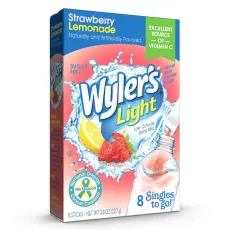 Wylers Light Singles To Go 8-pack - Strawberry Lemonade – Coopers Candy
