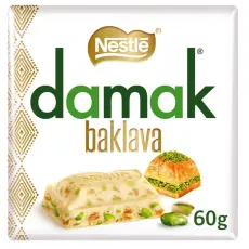 Nestle Damak Baklava White Chocolate Pistachio 60g – Coopers Candy