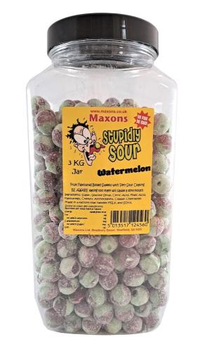 Maxons Stupidly Sour Jar Watermelon 3kg – Coopers Candy