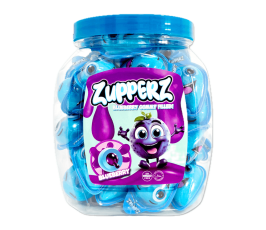 Zuppers Blueberry Gummy Filled 18g x 50st &ndash; Coopers Candy