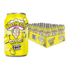 Warheads Sour Soda - Lemon 355ml x 12st (helt flak) – Coopers Candy