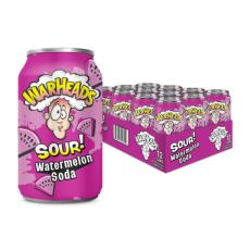 Warheads Sour Soda - Watermelon 355ml x 12st (helt flak) – Coopers Candy