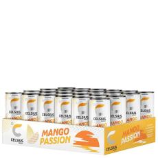 Celsius Mango Passion flak 355ml x 24st (helt flak) – Coopers Candy