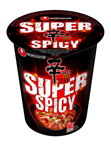 Nongshim Shin Ramyun Super Spicy Cup 68g – Coopers Candy