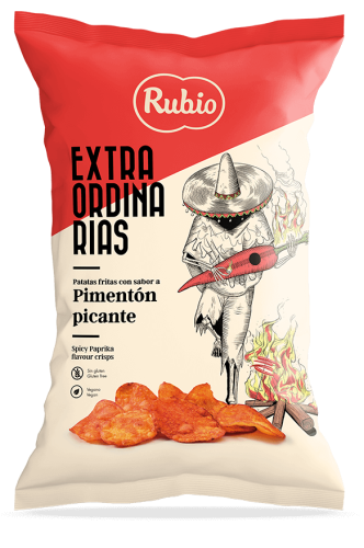 Rubio Spicy Chili Potatischips 110g – Coopers Candy