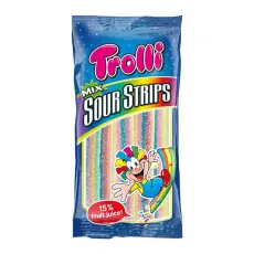 Trolli Rainbow Strips Sour Mix 85g – Coopers Candy