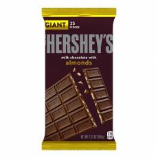 Hersheys Milk Chocolate Bar with Almonds Giant Bar 209g – Coopers Candy
