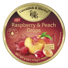 Cavendish & Harvey Raspberry Peach Drops 175g – Coopers Candy