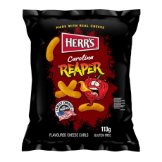 Herrs Carolina Reaper Flavoured Curls 113g – Coopers Candy