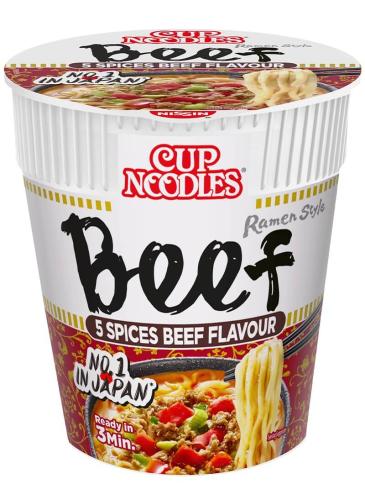 Nissin Cup Noodles 5 Spice Beef Flavour 64g – Coopers Candy